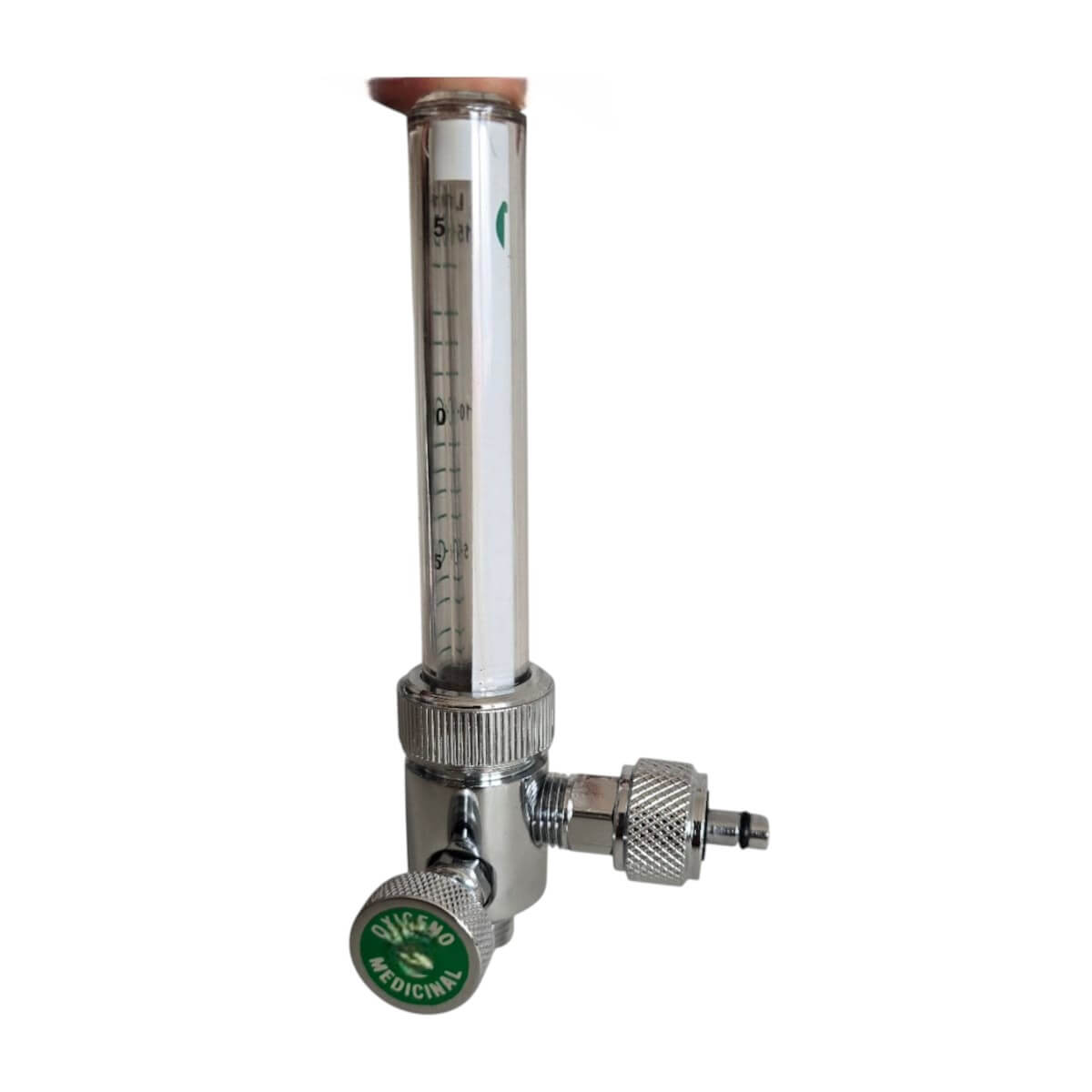 Flujómetro de oxígeno medicinal 0 - 15 lpm infra roscable